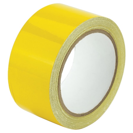 Reflective Safety Tape Vinyl Yellow, 2