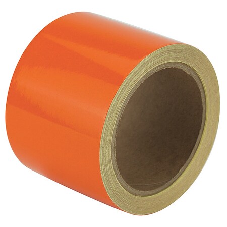 Reflective Safety Tape Vinyl Orange, 3