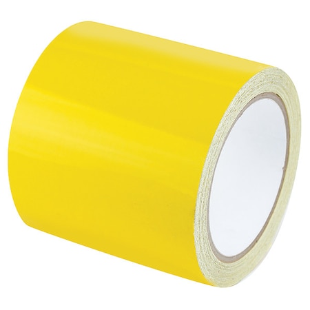 Reflective Safety Tape Vinyl Yellow, 4