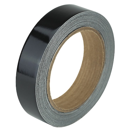 Reflective Safety Tape Vinyl Black, 1