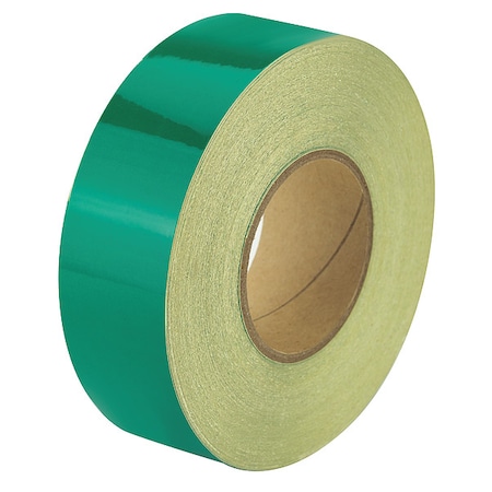 Reflective Safety Tape Vinyl Green, 2