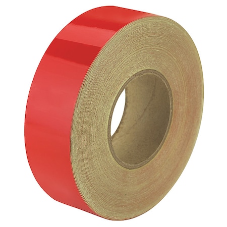 Reflective Safety Tape Vinyl Red, 2