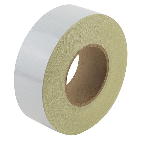 Reflective Safety Tape Vinyl White, 2