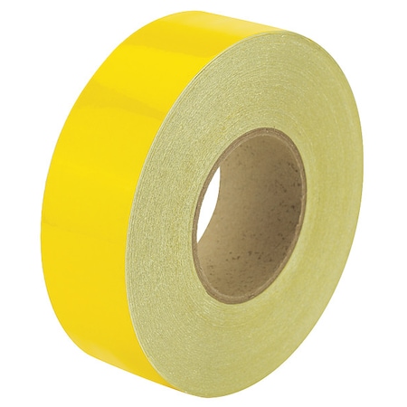 Reflective Safety Tape Vinyl Yellow, 2
