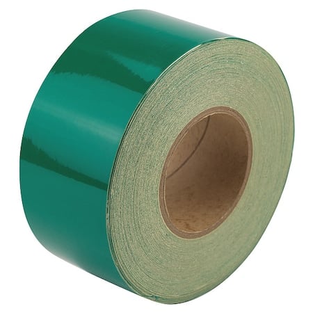 Reflective Safety Tape Vinyl Green, 3