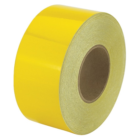 Reflective Safety Tape Vinyl Yellow, 3