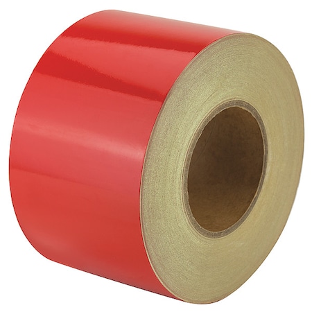 Reflective Safety Tape Vinyl Red, 4