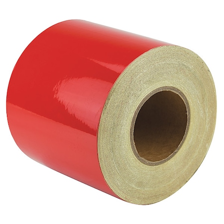 Reflective Safety Tape Vinyl Red, 6