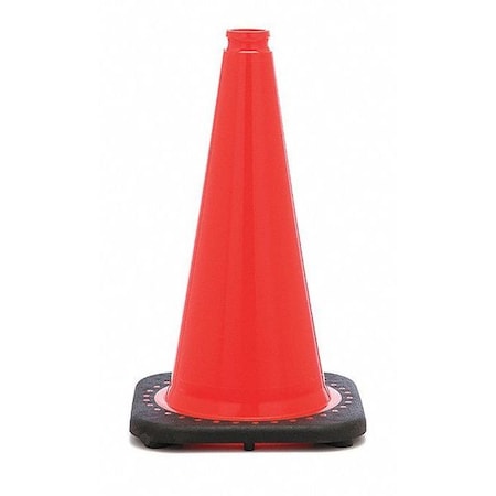 Traffic Cone, PVC, Non-Reflective, 18 in Height, 3 lb, Orange MPN:RS45015C