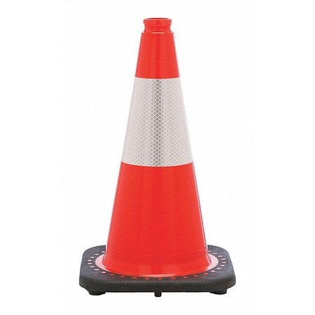 Traffic Cone, Day or Low Speed Roadway (40 mph or less), 3 lb, Reflective, 18 in Height, Orange MPN:RS45015C3M6