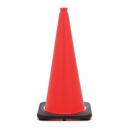 Traffic Cone, PVC, Non-Reflective, 28 in Height, 7 lb, Orange MPN:RS70032C