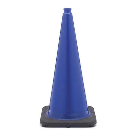 Traffic Cone, PVC, Non-Reflective, 28 in Height, 7 lb, Blue MPN:RS70032C-BLUE
