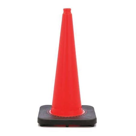 Traffic Cone, PVC, Non-Reflective, 28 in Height, 10 lb, Orange MPN:RS70045S