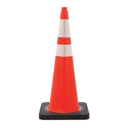 Traffic Cone, PVC, High-Intensity Prismatic, 36 in Height, 15 lb, Orange MPN:RS90070CT3M64