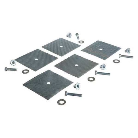 Speed Bump Glue Down Kit, Stainless Steel, Steel, 4 in Height, 9 in Length, Silver MPN:SB-108-GDK