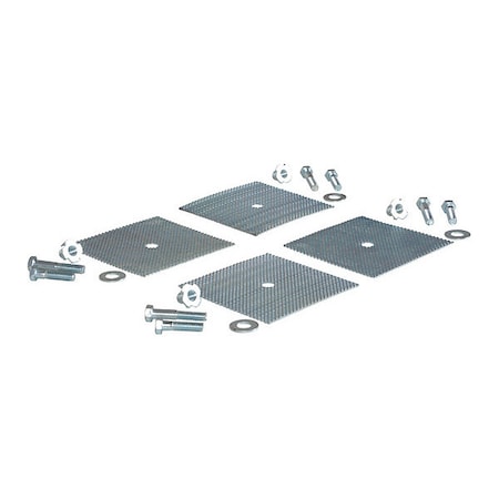 Speed Bump Glue Down Kit, Stainless Steel, Steel, 4 in Height, 9 in Length, Silver MPN:SB-36-GDK