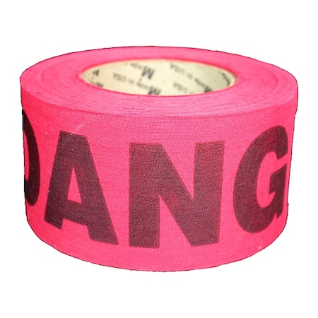 Barricade Tape, Danger, Red, 2 in Wide x 135 ft Length, Wood Fiber, 5 mil MPN:SRP2135R1164-200