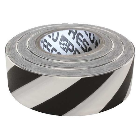 Flagging Tape, No Legend, Black/White, 1 3/16 in Wide x 300 ft Length, Vinyl, 2 mil MPN:SWBK-200