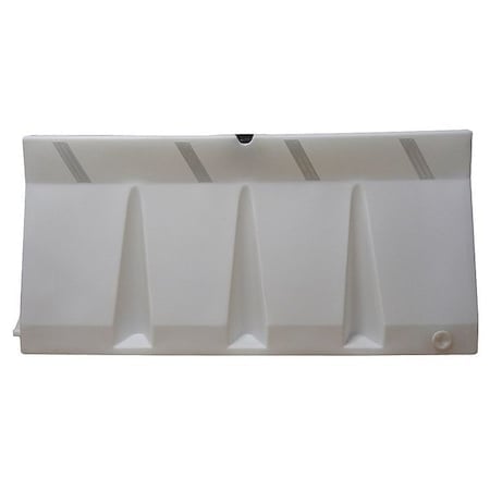 Polycade Traffic Barrier, Plastic, Diamond, 34 in Height, 73 3/4 in Length, 58 lb, White MPN:TB-6-00