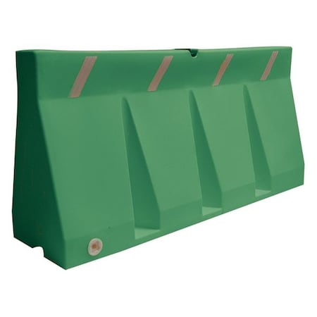 Polycade Traffic Barrier, Plastic, Diamond, 34 in Height, 73 3/4 in Length, 58 lb, Green MPN:TB-6-21