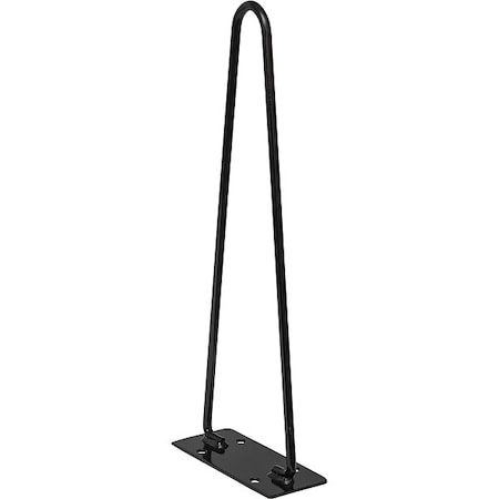 Horizontal Mount Cone Holder, Carbon Steel, 22 in Height, 6 7/8 in Length, 2.25 lb, Silver MPN:TCH10H