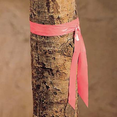 Flagging Tape, No Legend, Pink, 1 in Wide x 300 ft Length, Vinyl, 2.5 mil MPN:TF1P-200