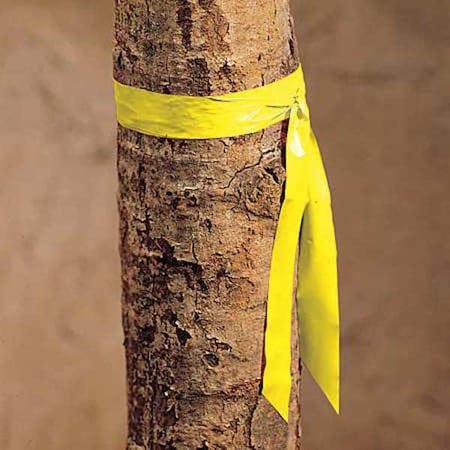 Flagging Tape, No Legend, Yellow, 1 in Wide x 300 ft Length, Vinyl, 2.5 mil MPN:TF1Y-200