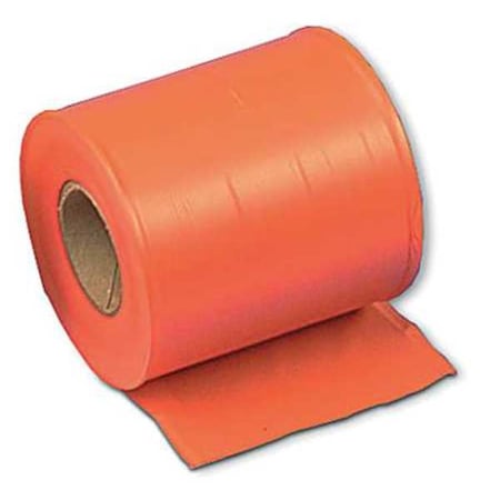 Flagging Tape, No Legend, Orange, 4 in Wide x 300 ft Length, Vinyl, 2.5 mil MPN:TF4O300-200