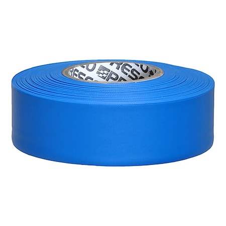 Flagging Tape, No Legend, Blue, 1 3/16 in Wide x 300 ft Length, Vinyl, 2.5 mil MPN:TFB-200
