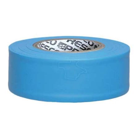 Flagging Tape, No Legend, Fluorescent Blue, 1 3/16 in Wide x 150 ft Length, Vinyl, 3 mil MPN:TXBG-200