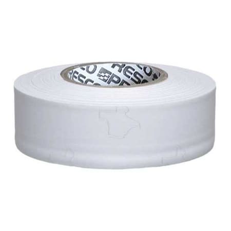 Flagging Tape, No Legend, White, 1 3/16 in Wide x 300 ft Length, Vinyl, 2 mil MPN:TXW-200