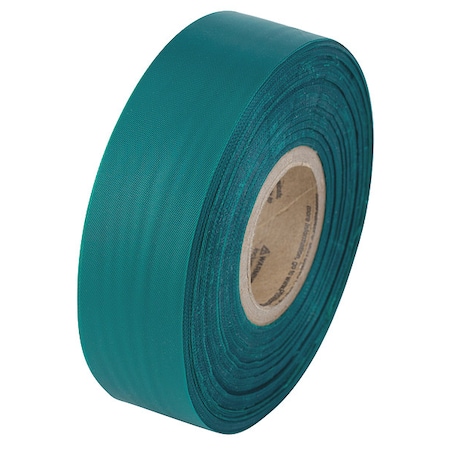 Flagging Tape, No Legend, Green, 1 3/16 in Wide x 300 ft Length, Vinyl, 2 mil MPN:VST06