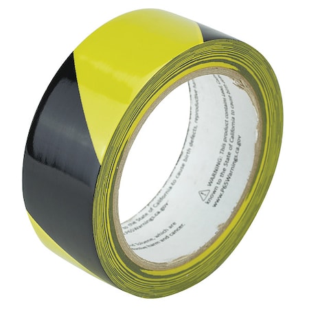 Floor Marking Tape vinyl 1 1/2 in W x 6 mil Thick MPN:ZHT1.5X18BY