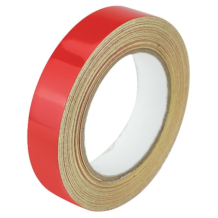 Floor Marking Tape vinyl 1 in W x 5.5 mil Thick MPN:ZRF1X50'RD