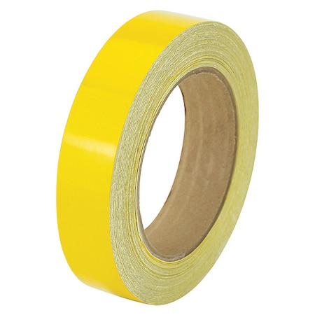 Floor Marking Tape vinyl 1 in W x 5.5 mil Thick MPN:ZRF1X50'YL