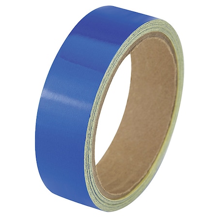 Floor Marking Tape vinyl 1 in W x 5.5 mil Thick MPN:ZRF1X5BL