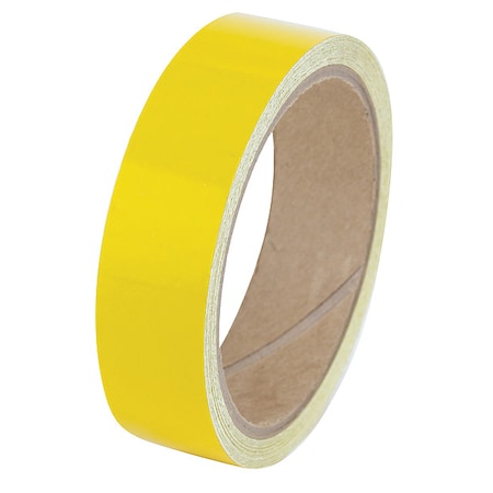 Floor Marking Tape vinyl 1 in W x 5.5 mil Thick MPN:ZRF1X5YL
