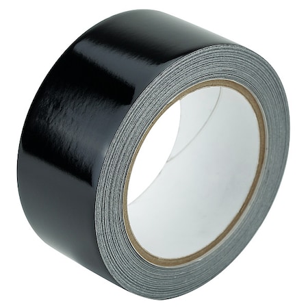 Floor Marking Tape vinyl 2 in W x 5.5 mil Thick MPN:ZRF2X50'BK