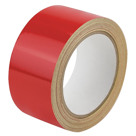Floor Marking Tape vinyl 2 in W x 5.5 mil Thick MPN:ZRF2X50'RD