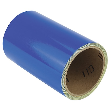 Floor Marking Tape vinyl 6 in W x 5.5 mil Thick MPN:ZRF6X5BL
