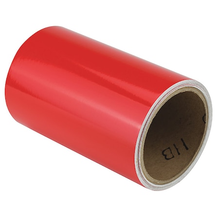 Floor Marking Tape vinyl 6 in W x 5.5 mil Thick MPN:ZRF6X5RD