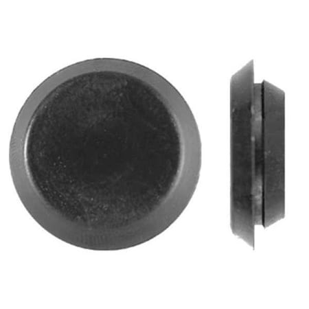 Button Spoke Screw Plug, 3/4 in Dia, Black, Plastic 100 PK MPN:1379PK