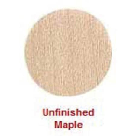 Round Poke Self-Adhesive Screw Cap, 9/16 in Dia, Maple, Wood Plain, 52 PK MPN:FCSW916MP 250 FC.SW.1SH916.MP