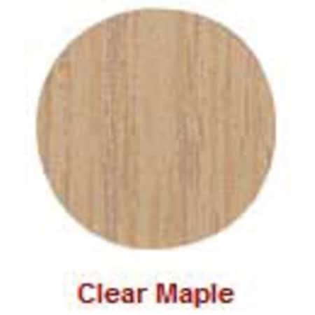 Round Poke Self-Adhesive Screw Cap, 9/16 in Dia, Maple, Wood Plain, 53 PK MPN:FC.WP.1SH916.HM