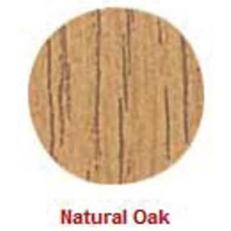 Round Poke Self-Adhesive Screw Cap, 9/16 in Dia, Oak, Wood Plain, 53 PK MPN:FC.WP.1SH916.NO