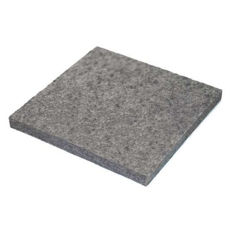 Felt, F-7, 1/2 In Th, 72 In W x36 In L, Gray MPN:3HAU8