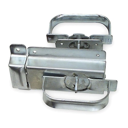 Swinging Door Latch, 4-3/4 In. W, Silver MPN:1RBW7