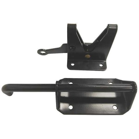 Self-Latching Gate Latch, 2.81 In W, Black MPN:1XMN7