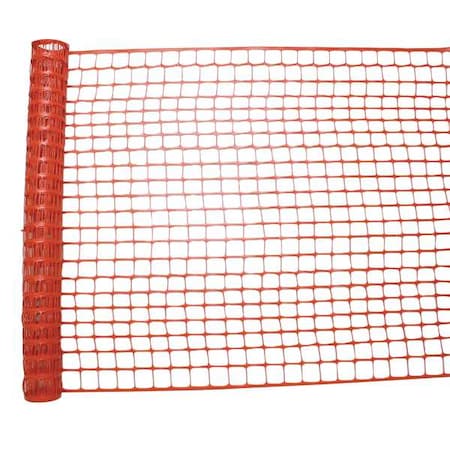 Safety Fence, 4 ft. H, 100 ft. L, Orange MPN:33L954