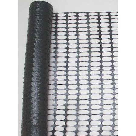 Snow Fence, 4ft. H, 50 ft. L, Black MPN:33L957